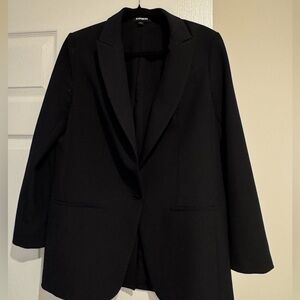 Express Black Single-Button Women's Blazer